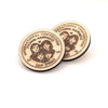 Engraved Wood Pin – Eternal Happiness Convention | 1.5” Wooden Lapel Pin | Available for all Conventions