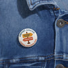 Airport Greeter Directional Button – Eternal Happiness 2026 Convention Volunteer Pin Badge