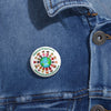 Eternal Happiness 2026 Button Pin | International Convention Keepsake | Multicultural Unity Design